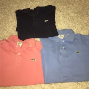 Multi Color Lacoste Polos